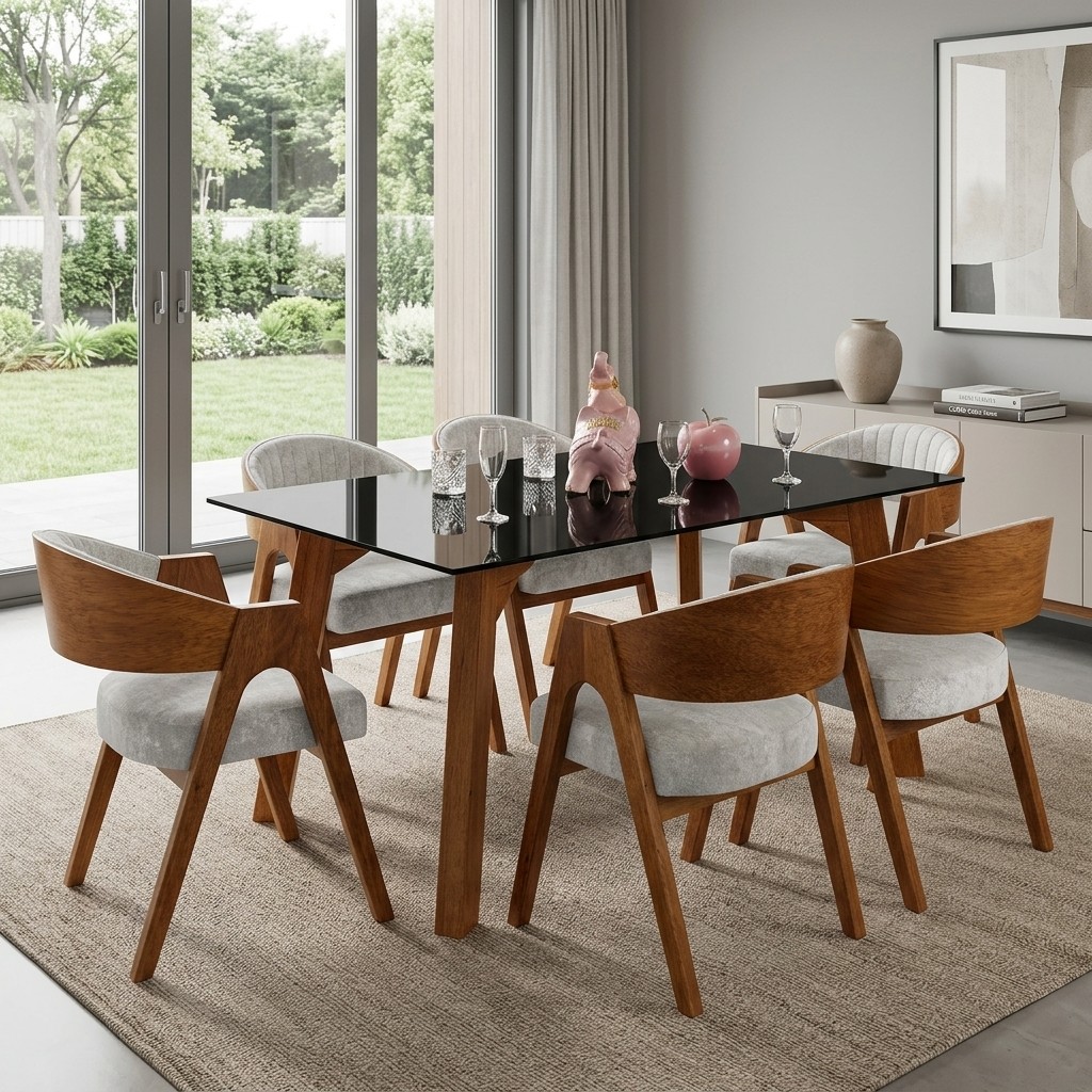 Comedor De 6 Sillas Modelo Valeria