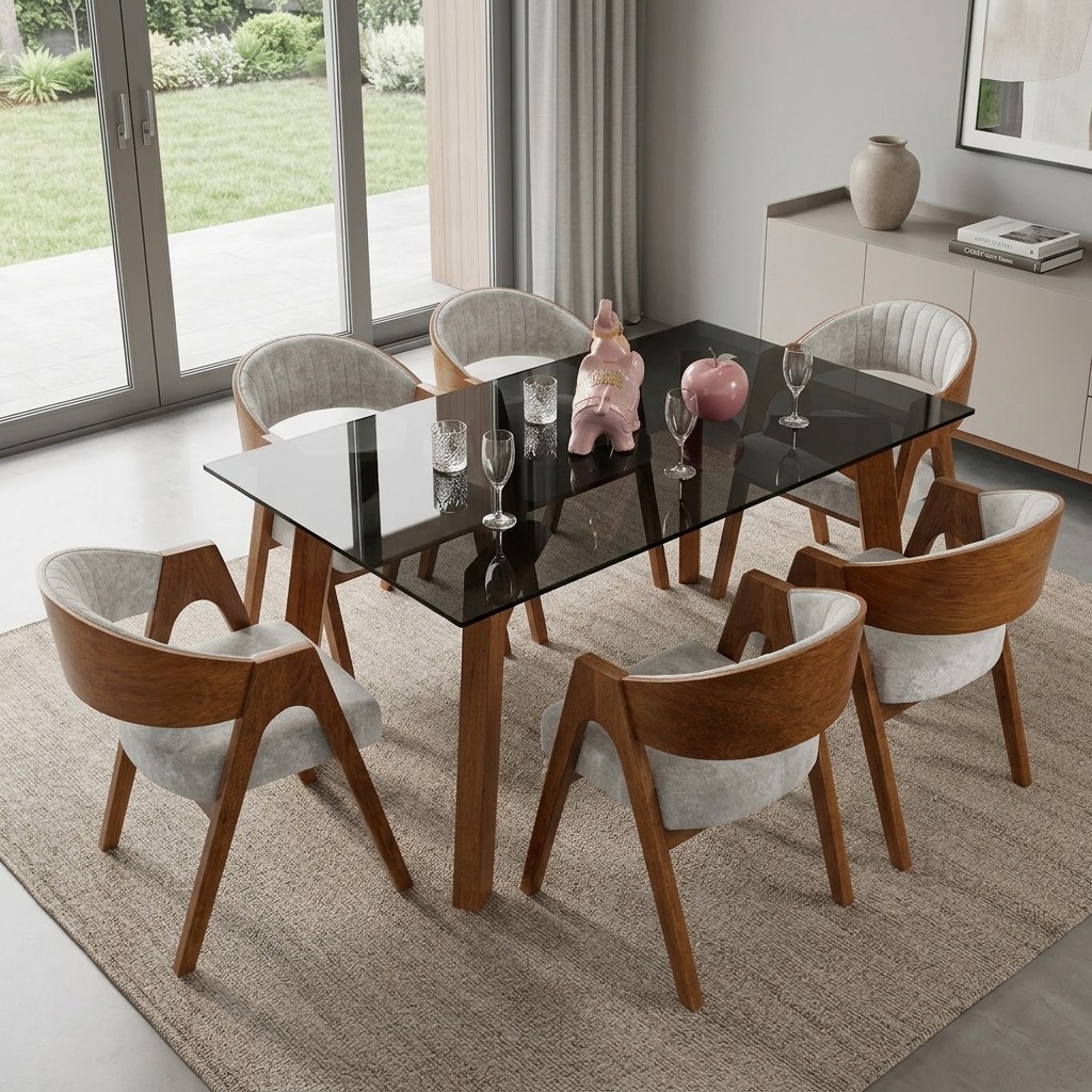 Comedor De 6 Sillas Modelo Valeria