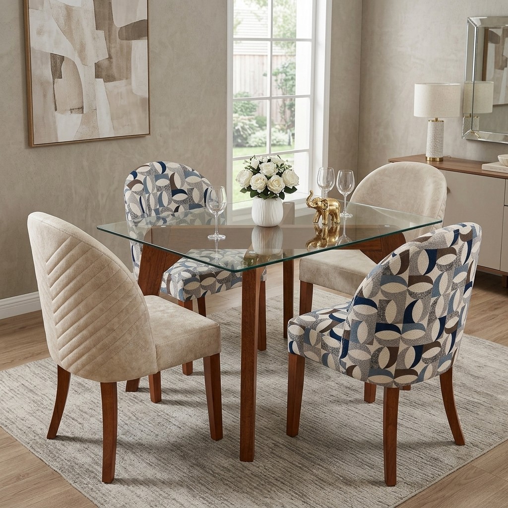 Juego De Comedor Moderno 4 Sillas
