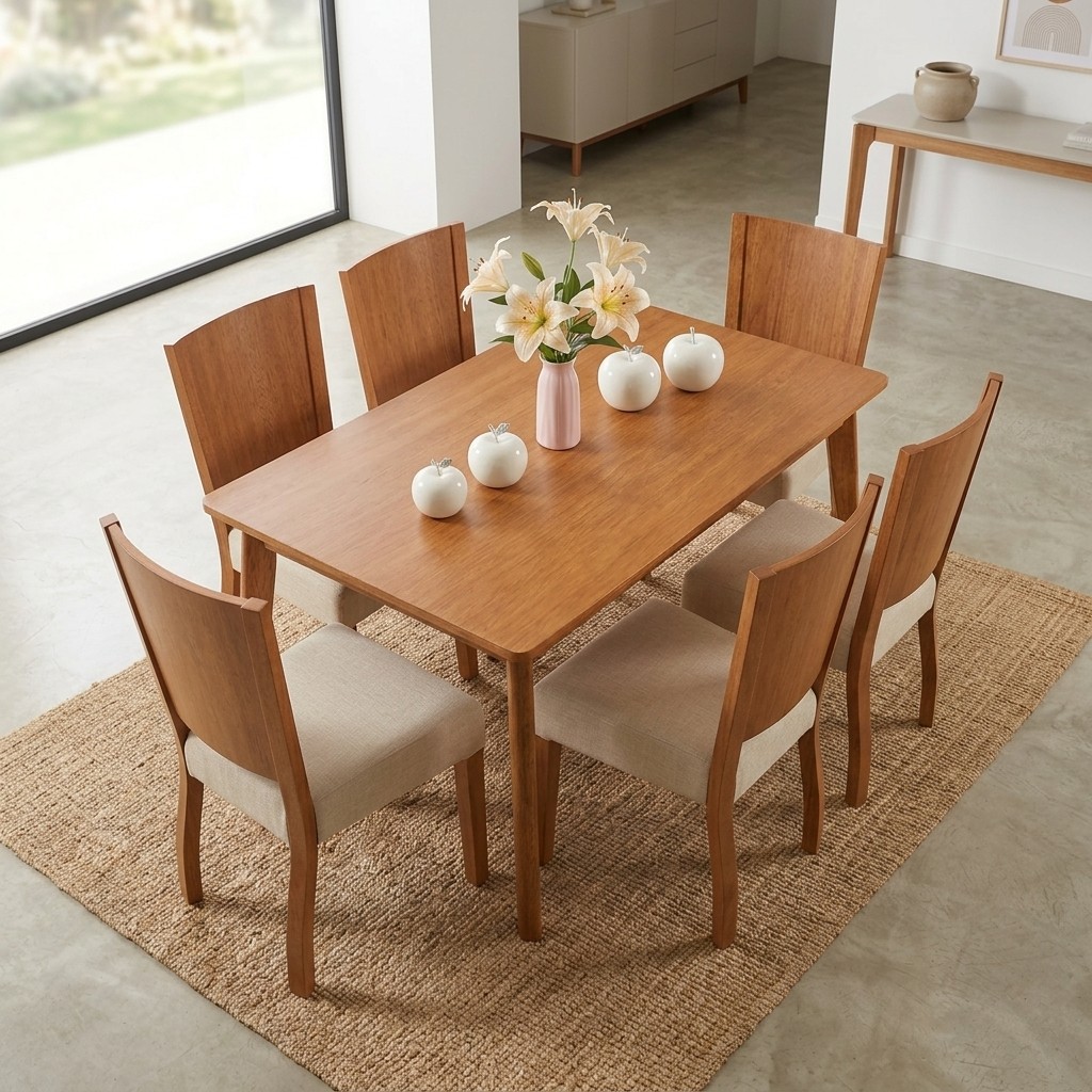 Juego De Comedor 6 Sillas Madera