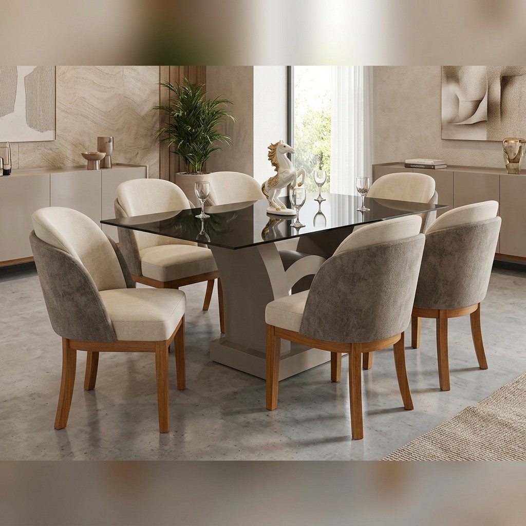 Comedor De 6 Sillas Modelo Butaca