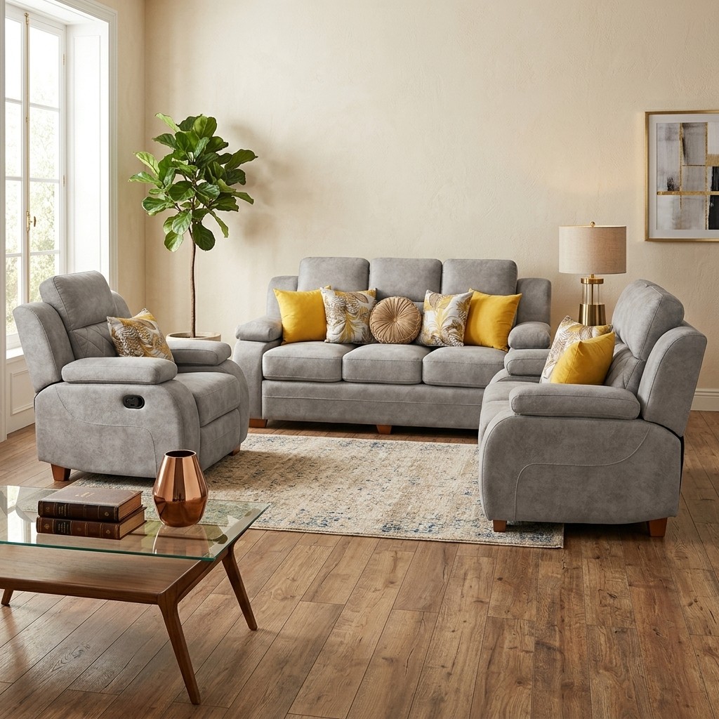 Sofas 3_2_1 Reclinable Modelo Ferrini