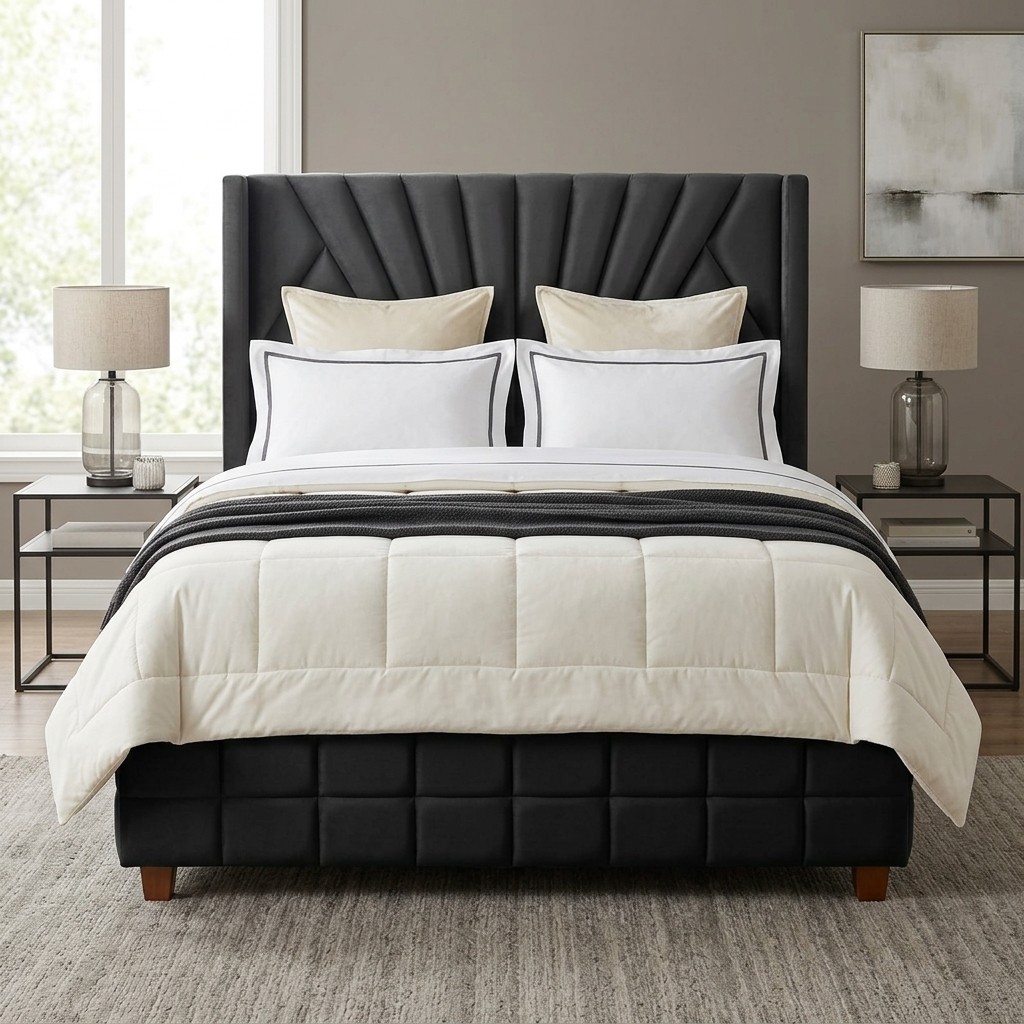 Cama Box Tarima 2 Plazas con Cabecera Imperial