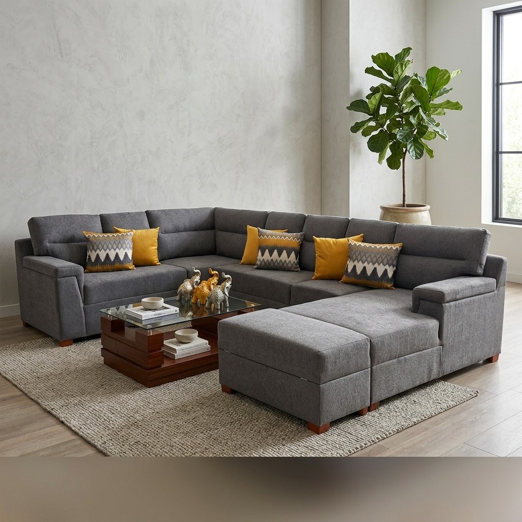 Sofá Seccional Modular Gris