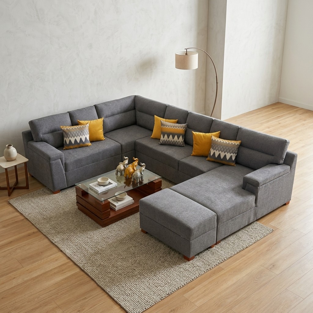 Sofá Seccional Modular Gris