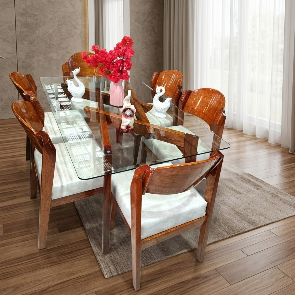Juego de Comedor 6 Sillas Palmeras y Mesa Michi