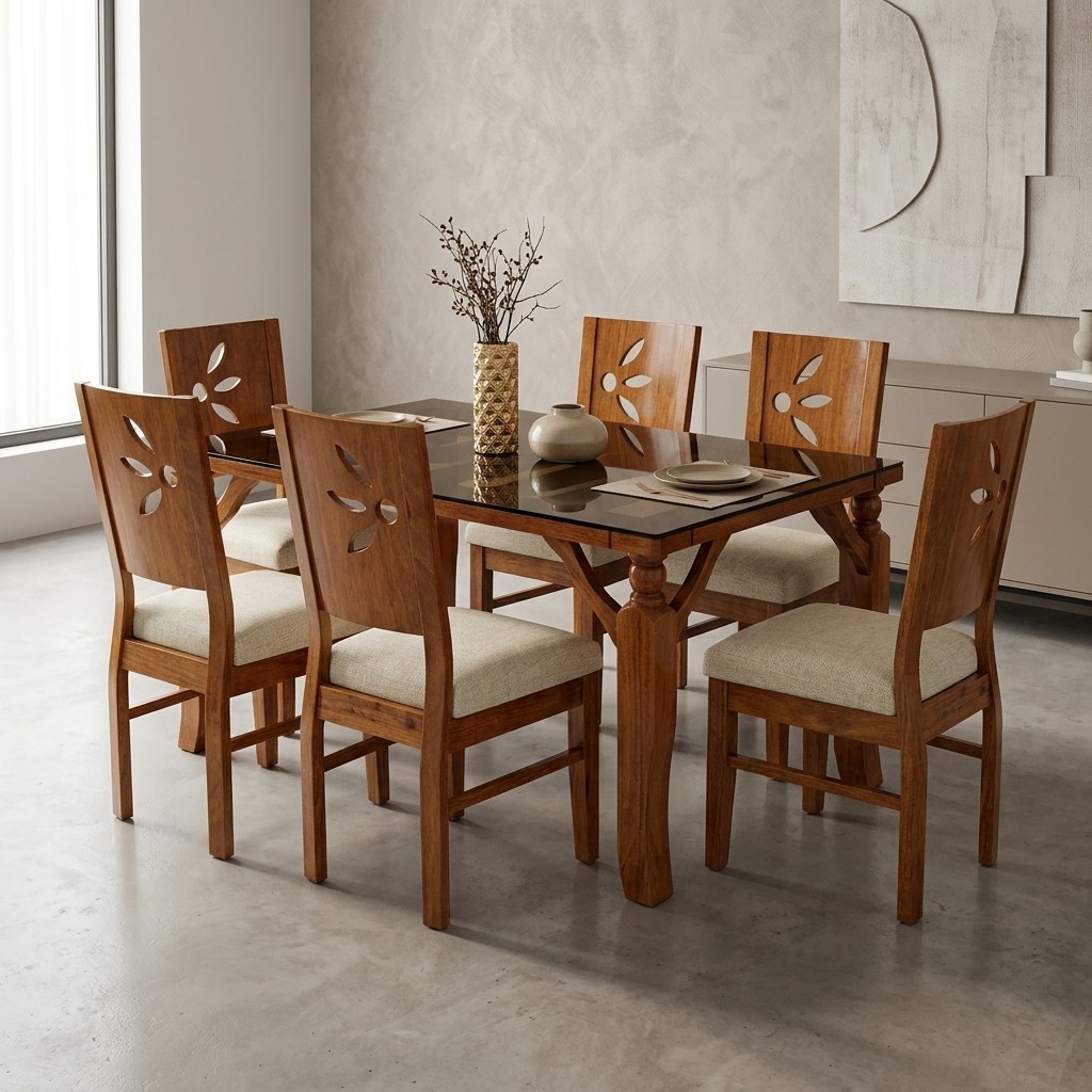 Juego de Comedor Moderno 6 Sillas Elegance