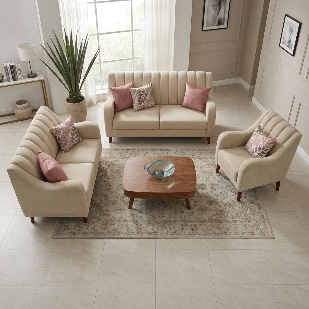 Sala Modelo Vintage Color Beigs