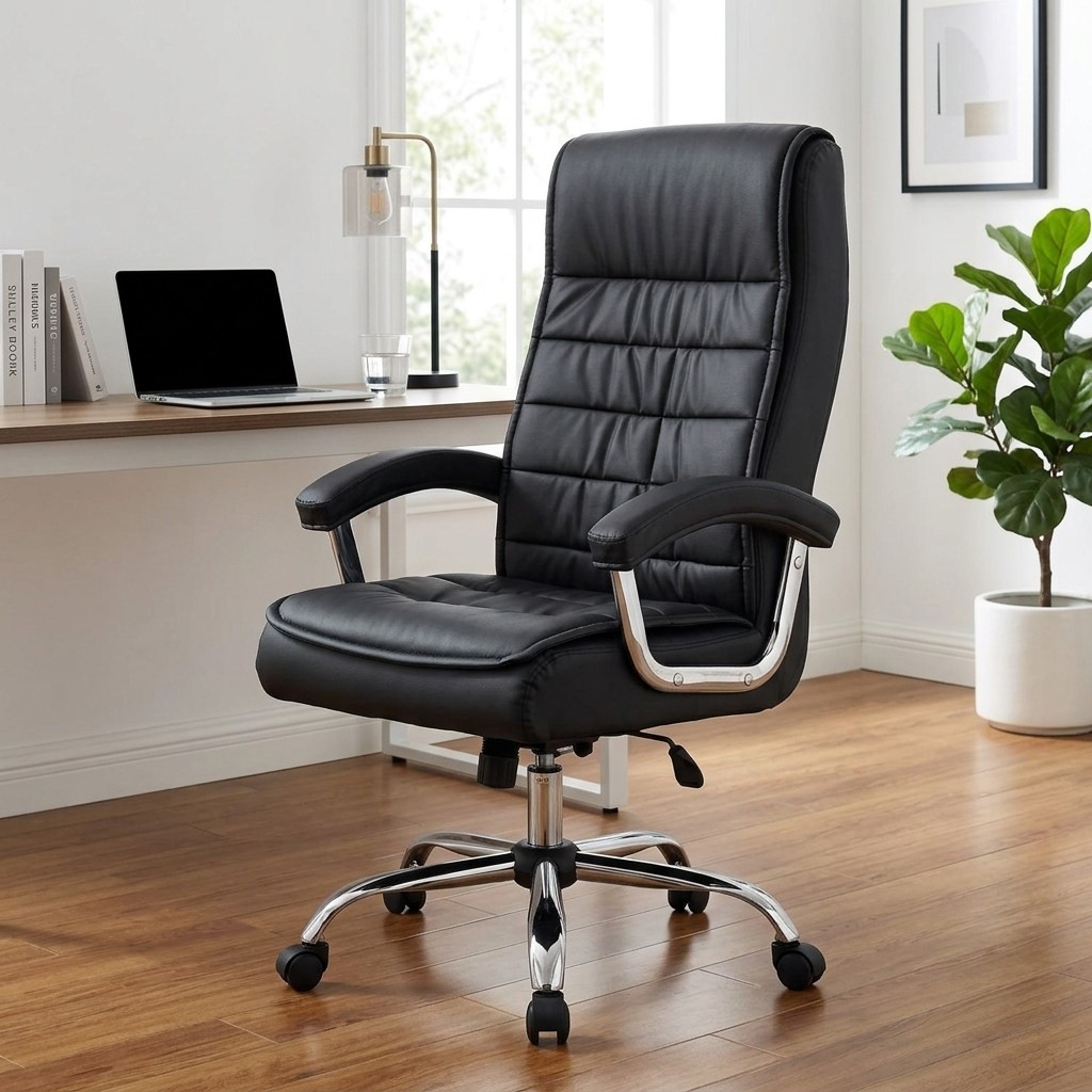 Sillón de Oficina Ejecutivo Ergonómico Lyon Negro