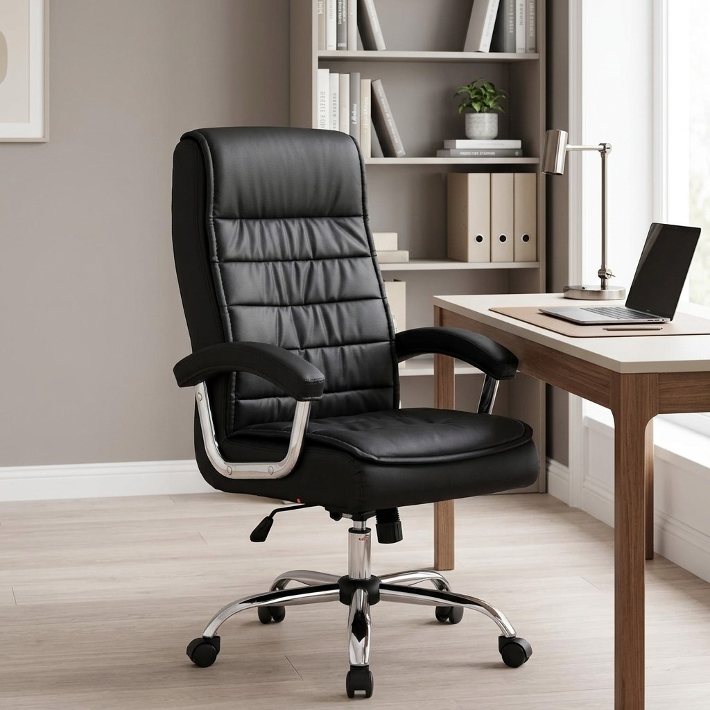 Sillón de Oficina Ejecutivo Ergonómico Lyon Negro