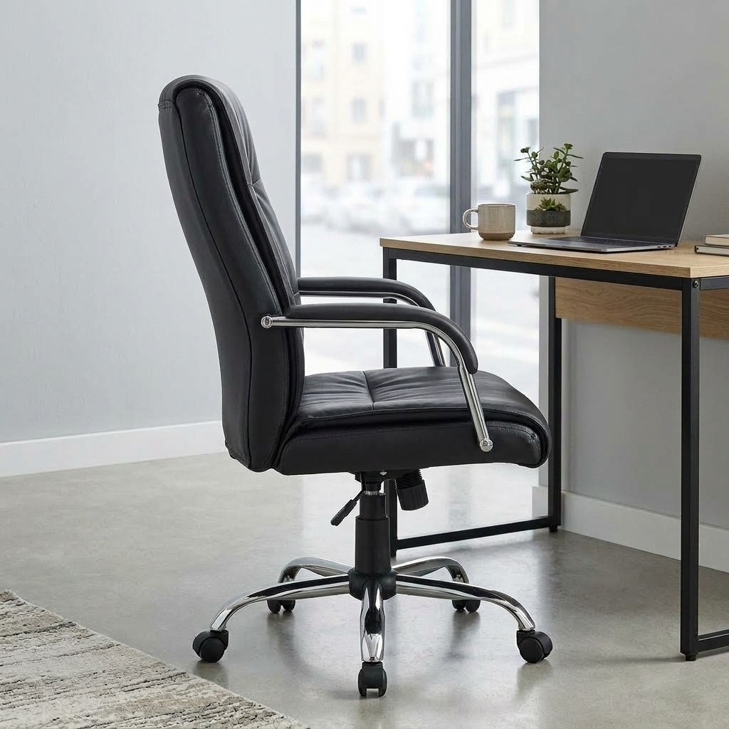Silla de Oficina Ejecutiva Ibiza Ergonómica Negra
