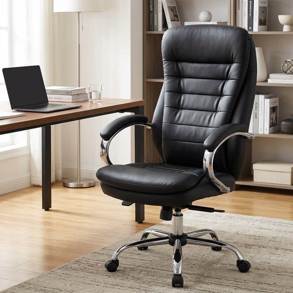 Silla Ejecutiva Giratoria Madrid Ergonómica Negra