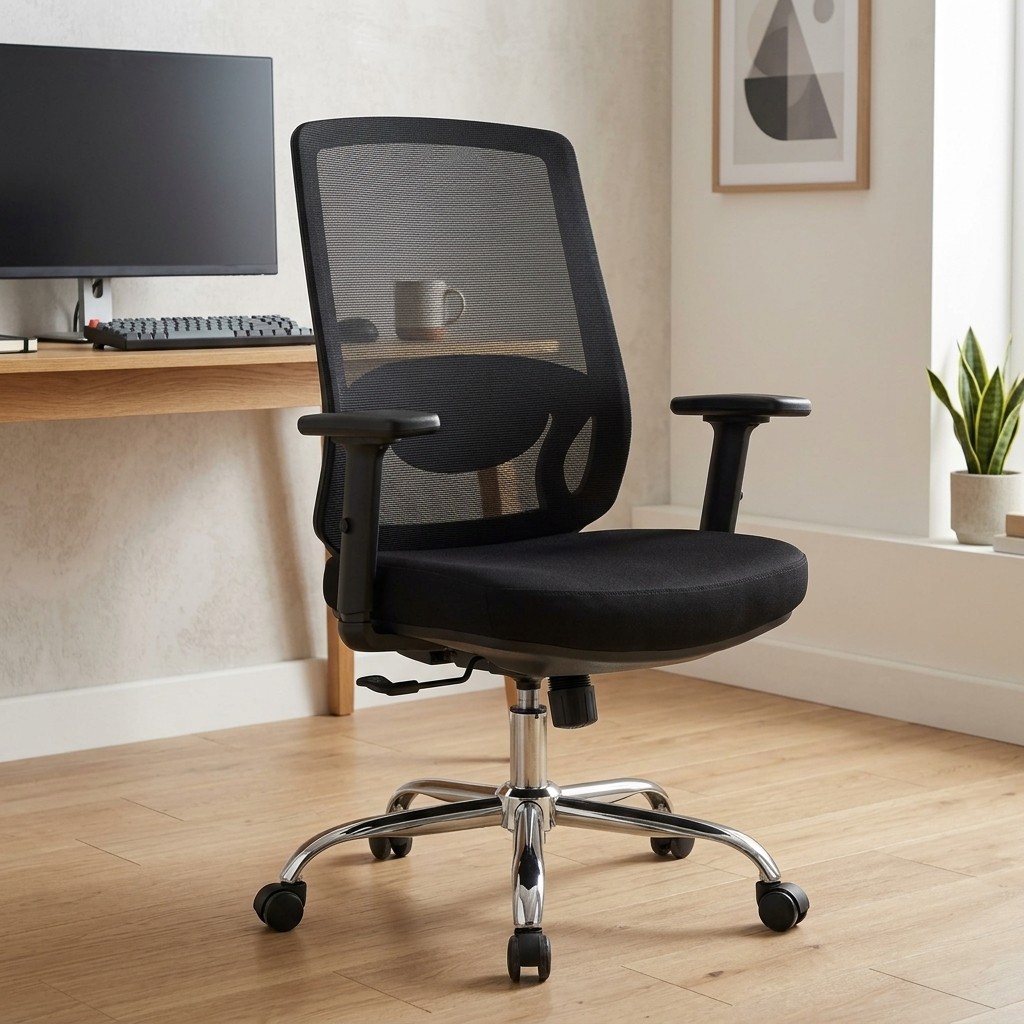 Silla de Oficina Ergonómica Dallas Negra