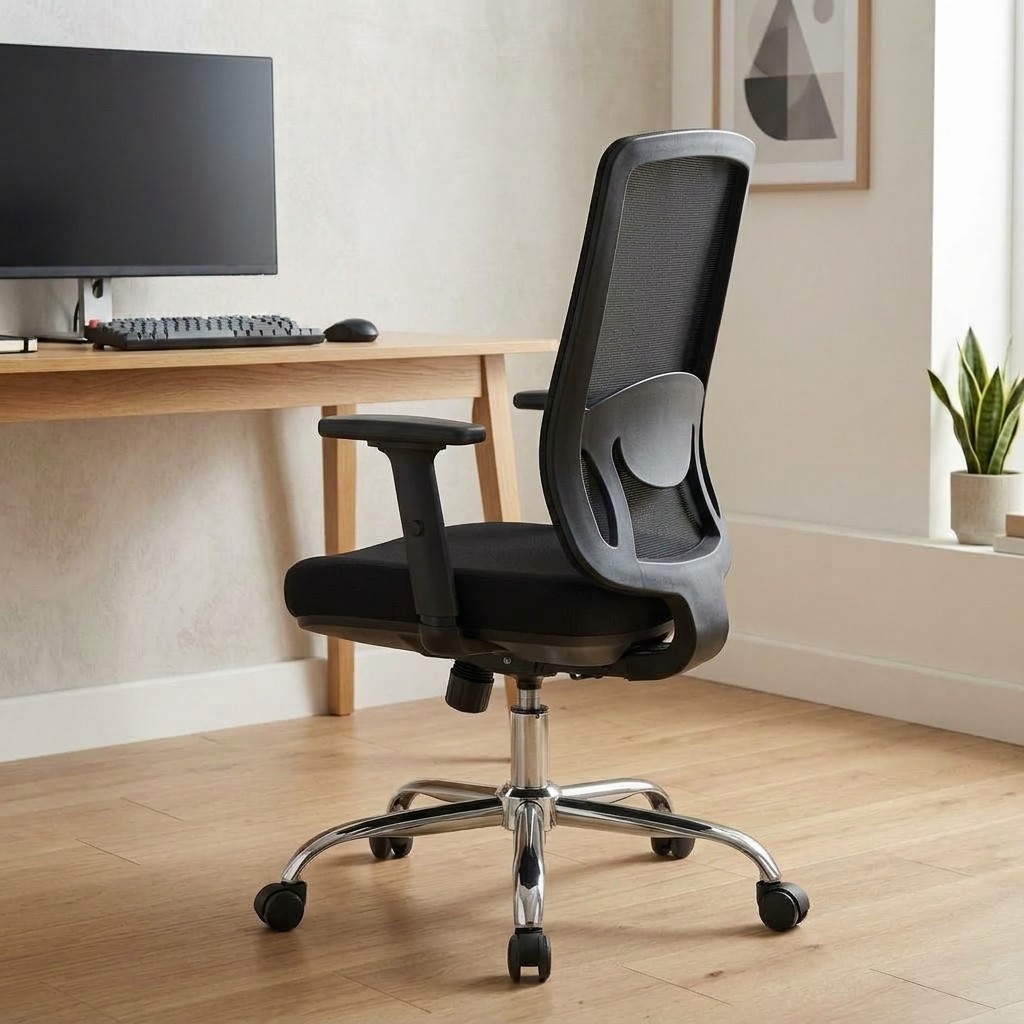 Silla de Oficina Ergonómica Dallas Negra