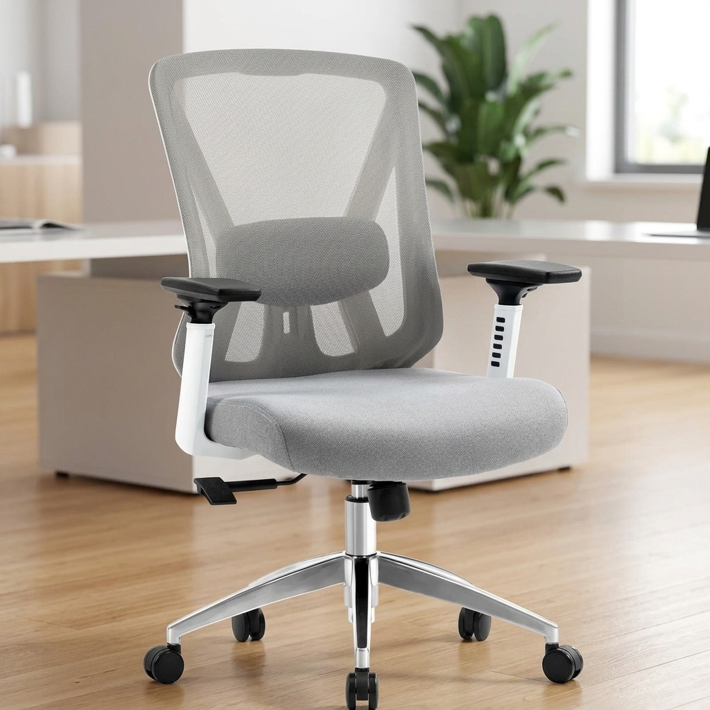 Silla Ergonómica Gerencial Virgo Gris Giratoria
