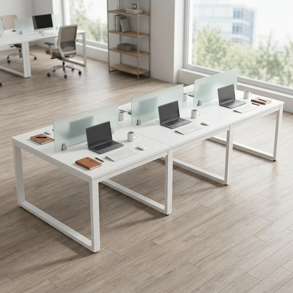 Mesa de Trabajo Coworking 6 Puestos 3.00m x 1.20m