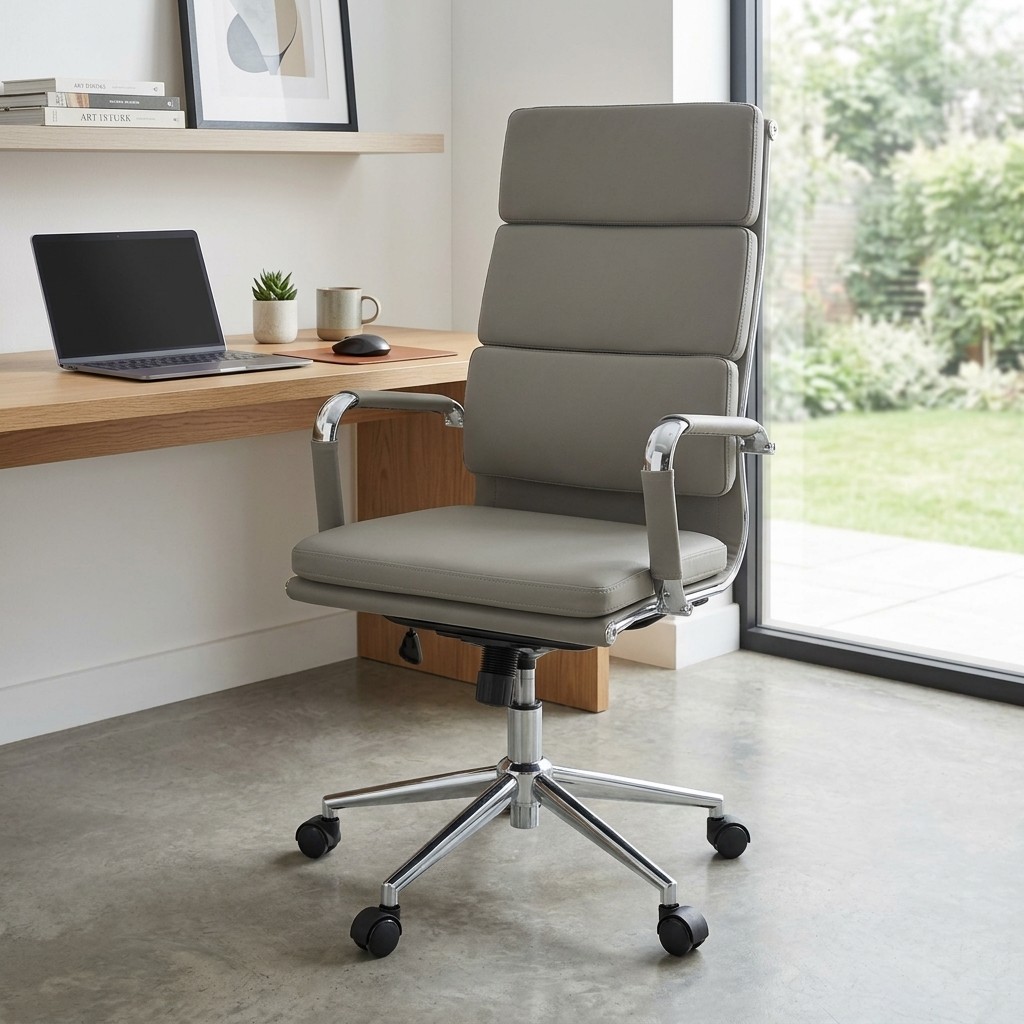 Silla de Oficina Gerencial Boss Ergonómica Gris