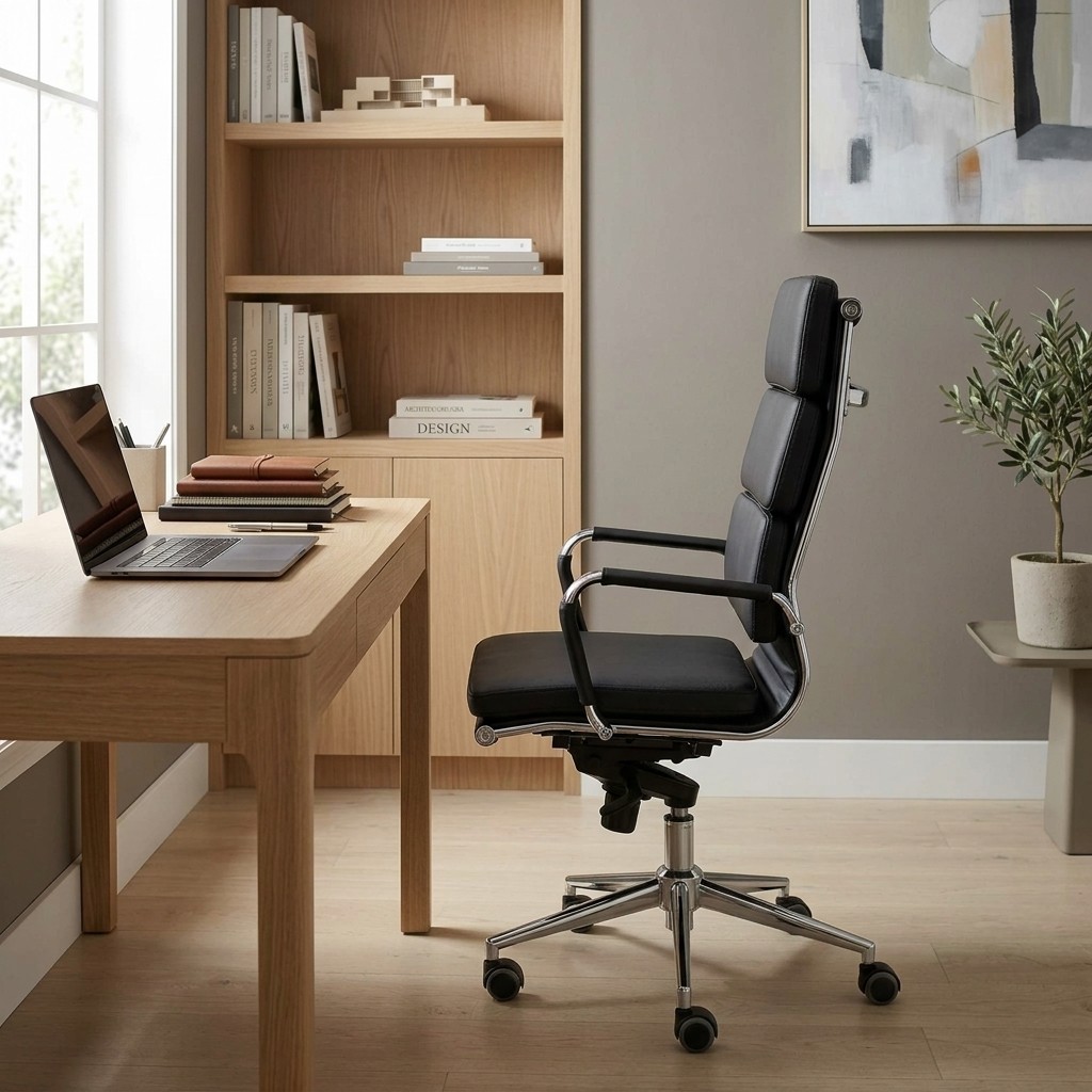 Silla Gerencial Ergonómica Soft Pad Ejecutiva Negra