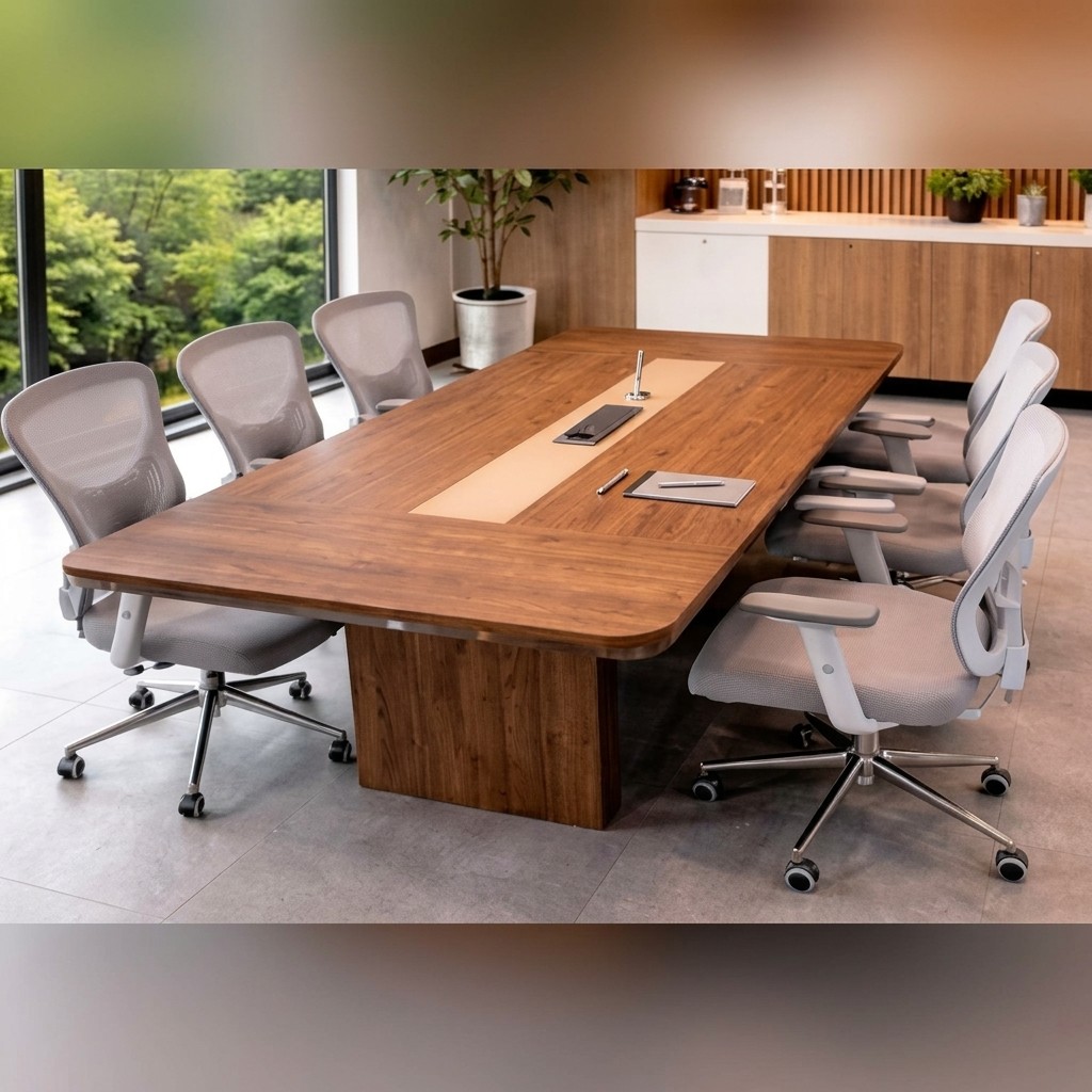 Mesa de Directorio Ejecutiva Nogal Premium