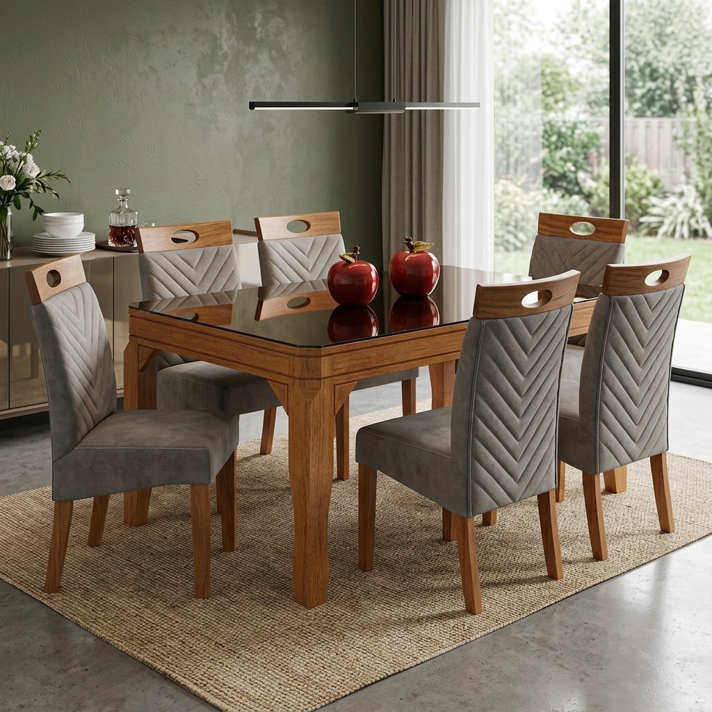 Juego De Comedor Copeta 6 Sillas Moderno