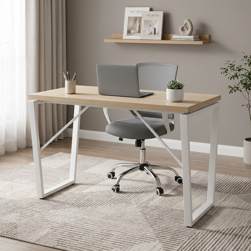 Escritorio Minimalista Moderno Blanco