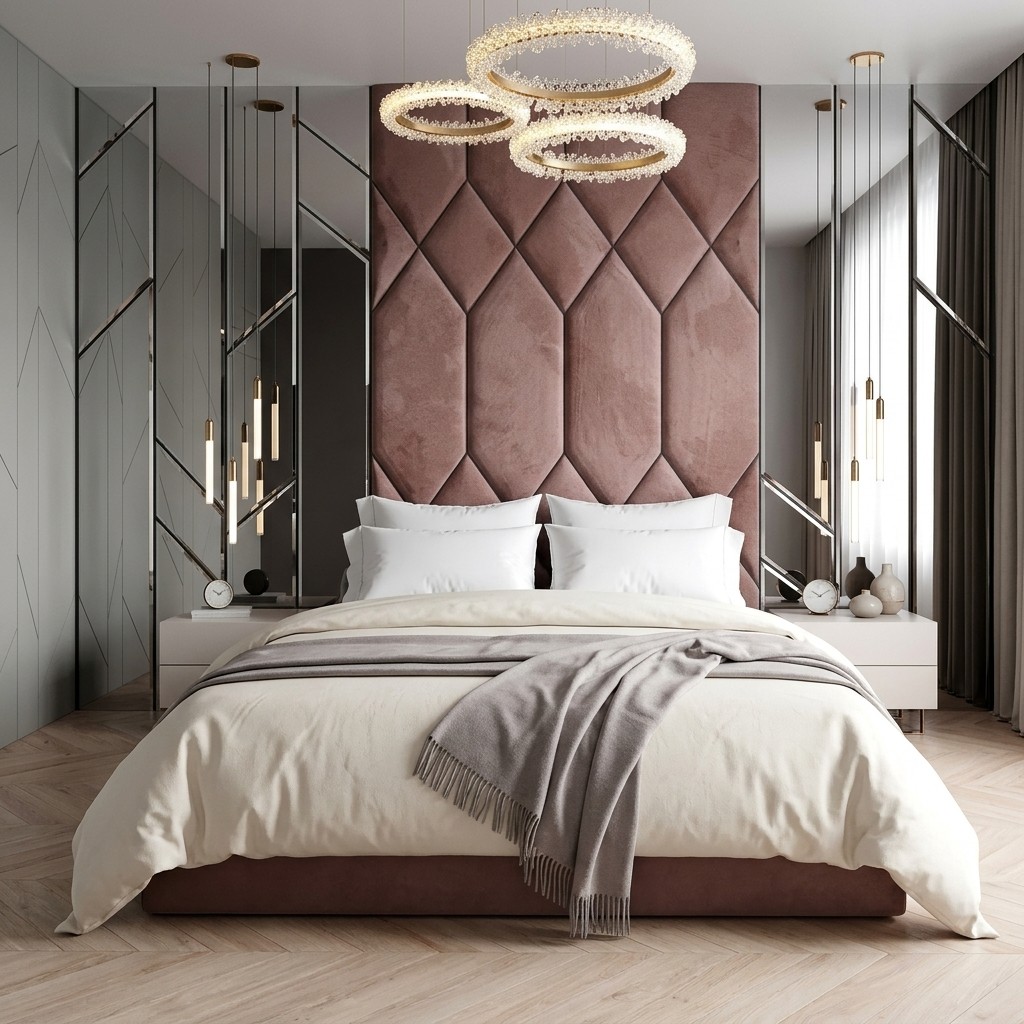 Juego de Dormitorio Velvet Royal Palo Rosa
