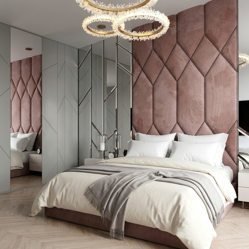 Juego de Dormitorio Velvet Royal Palo Rosa